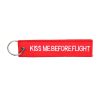574890 - Kiss Me Before Flight keychain red