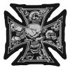 594665 - LT MALTESE CROSS SKULL PATCH