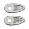 599570 - Kodlin, fender strut turn signal hole covers. Chrome